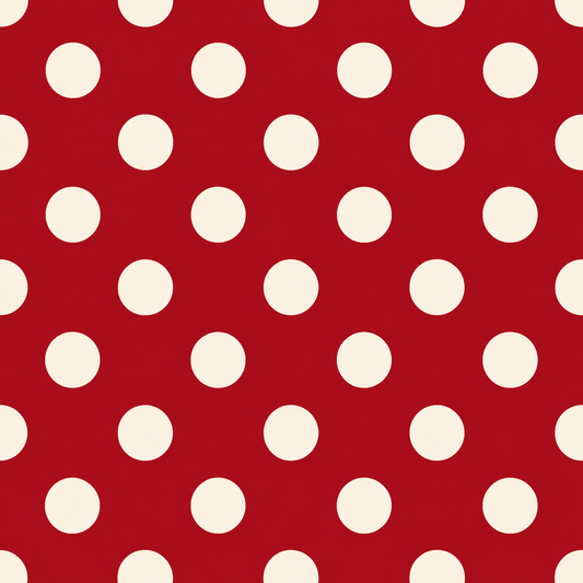 (MID OCTOBER PRE-ORDER) Crimson & Cream Dots (Sorority Inspired -DELTA SIGMA THETA) (TALL ONLY)