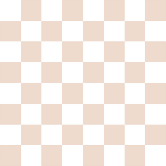 (MID OCTOBER PRE-ORDER) 
TAN & WHITE CHECKER (TALL ONLY)