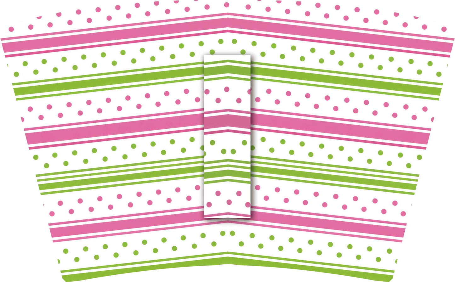 (MID AUGUST PRE-ORDER)    LIME GREEN & PINK STRIPES & DOTS (TALL ONLY)