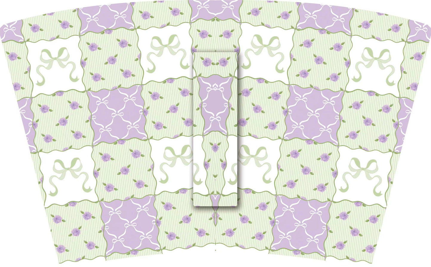 (MID JUNE PRE-ORDER)   Lavender Rose buds & Bows Quilt  (TALL ONLY)