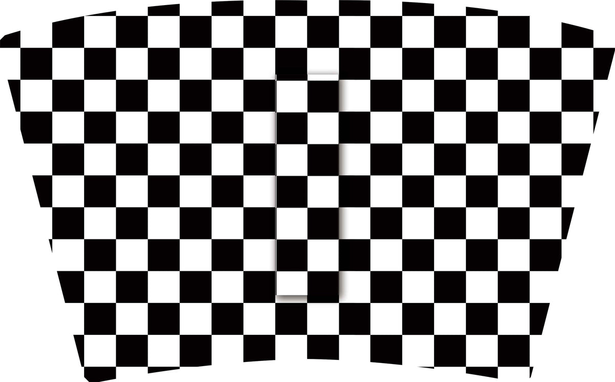 (MID OCTOBER PRE-ORDER) 
BLACK & WHITE CHECKER (TALL ONLY)