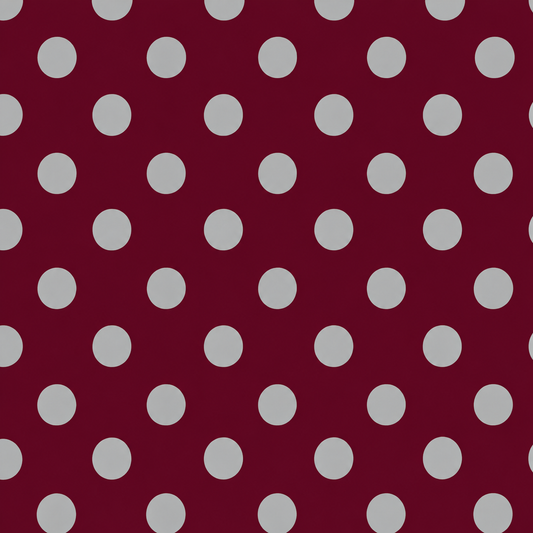 (MID OCTOBER PRE-ORDER) Wine(Bordeaux)  & Silver Gray Dots (Sorority Inspired -ALPHA PHI) (TALL ONLY)