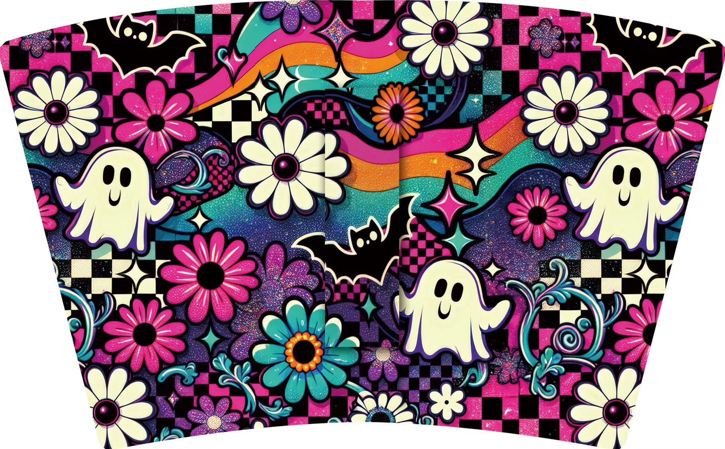 👶🥤👶KIDS Retro Halloween Ghost,Daisies, Bats (KIDS)