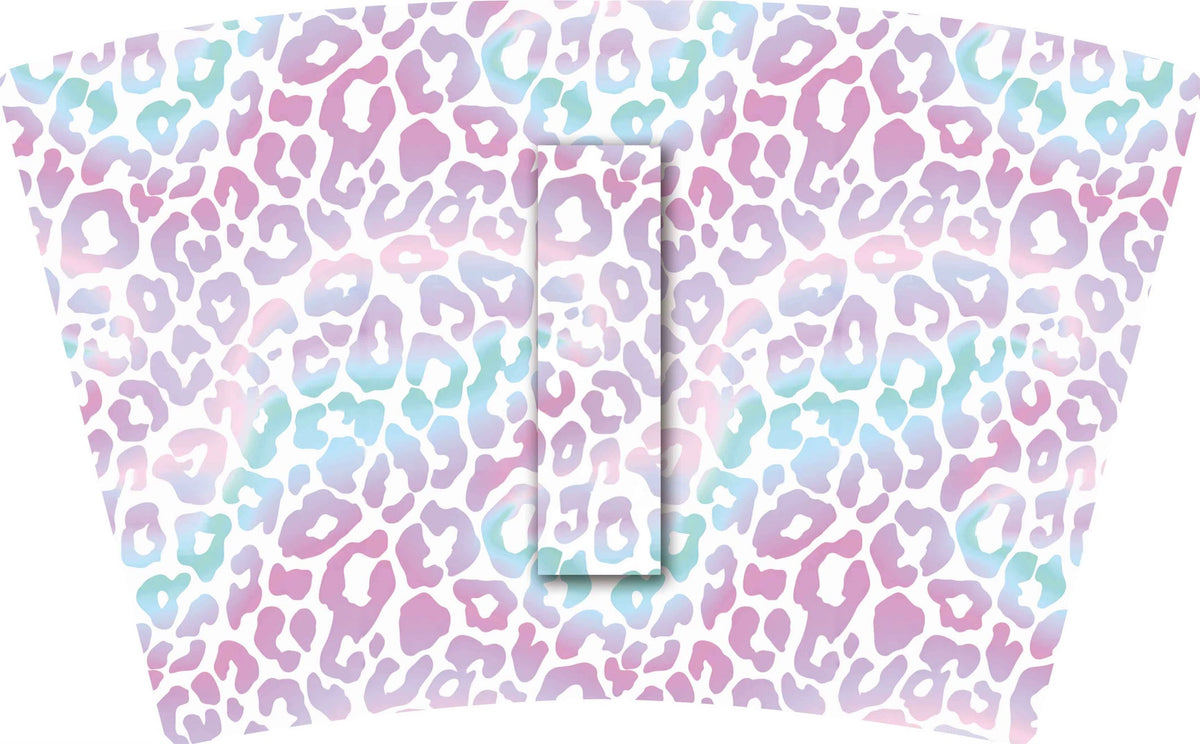 LAVENDER BLUE LEOPARD with Lavender Bow  (TALL ONLY) (Copy)