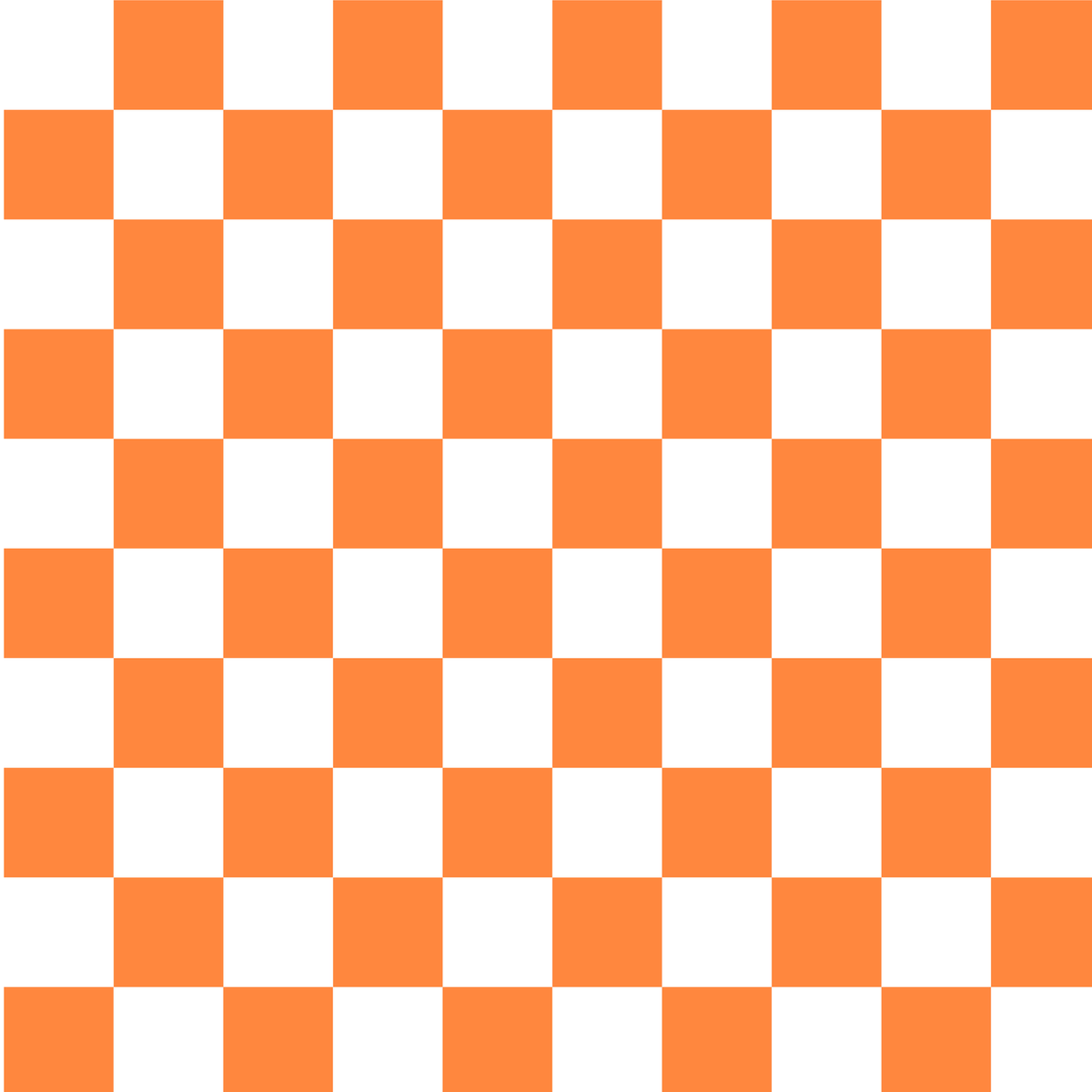 (MID OCTOBER PRE-ORDER) Orange Checker   (TALL ONLY)