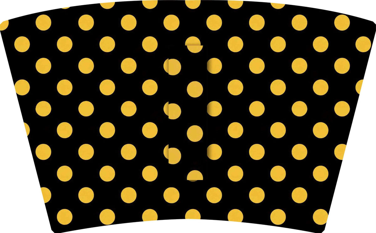 (MID OCTOBER PRE-ORDER) Black & Gold Dots (Sorority Inspired -KAPPA  ALPHA THETA) (TALL ONLY)