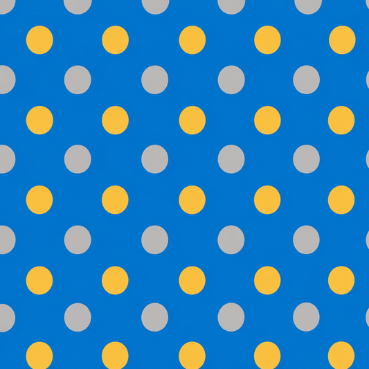 (MID OCTOBER PRE-ORDER) Blue(Ceruleaun), Silver & Gold Dots (Sorority Inspired -TRI DELTA) (TALL ONLY)