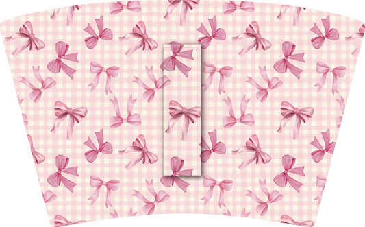 (MID AUGUST PRE-ORDER) PINK GINGHAM BOWS(TALL ONLY)