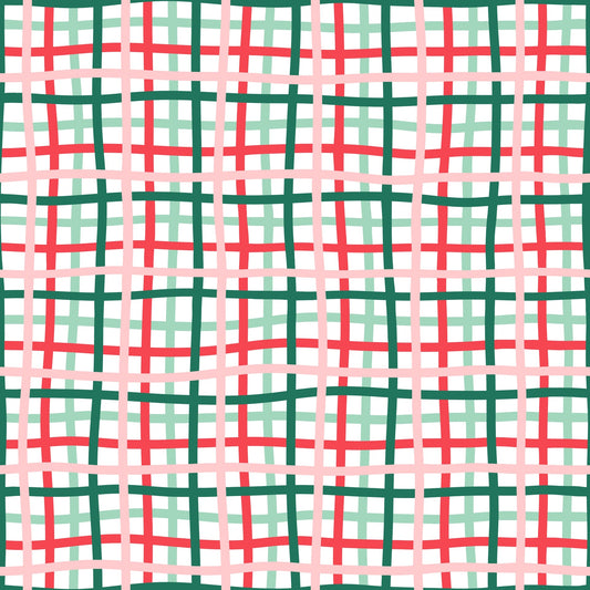 (MID OCTOBER PRE-ORDER) Christmas-Plaid, Pink,Green&Red  (TALL ONLY)