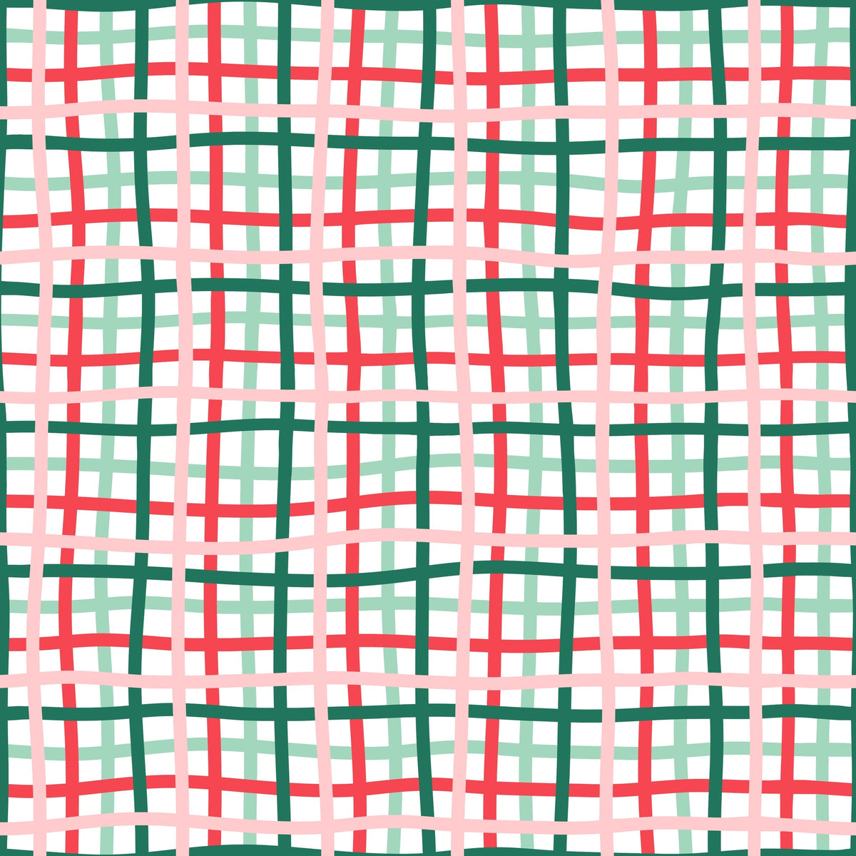(MID OCTOBER PRE-ORDER) Christmas-Plaid, Pink,Green&Red with handle Pink Bow   (TALL ONLY)