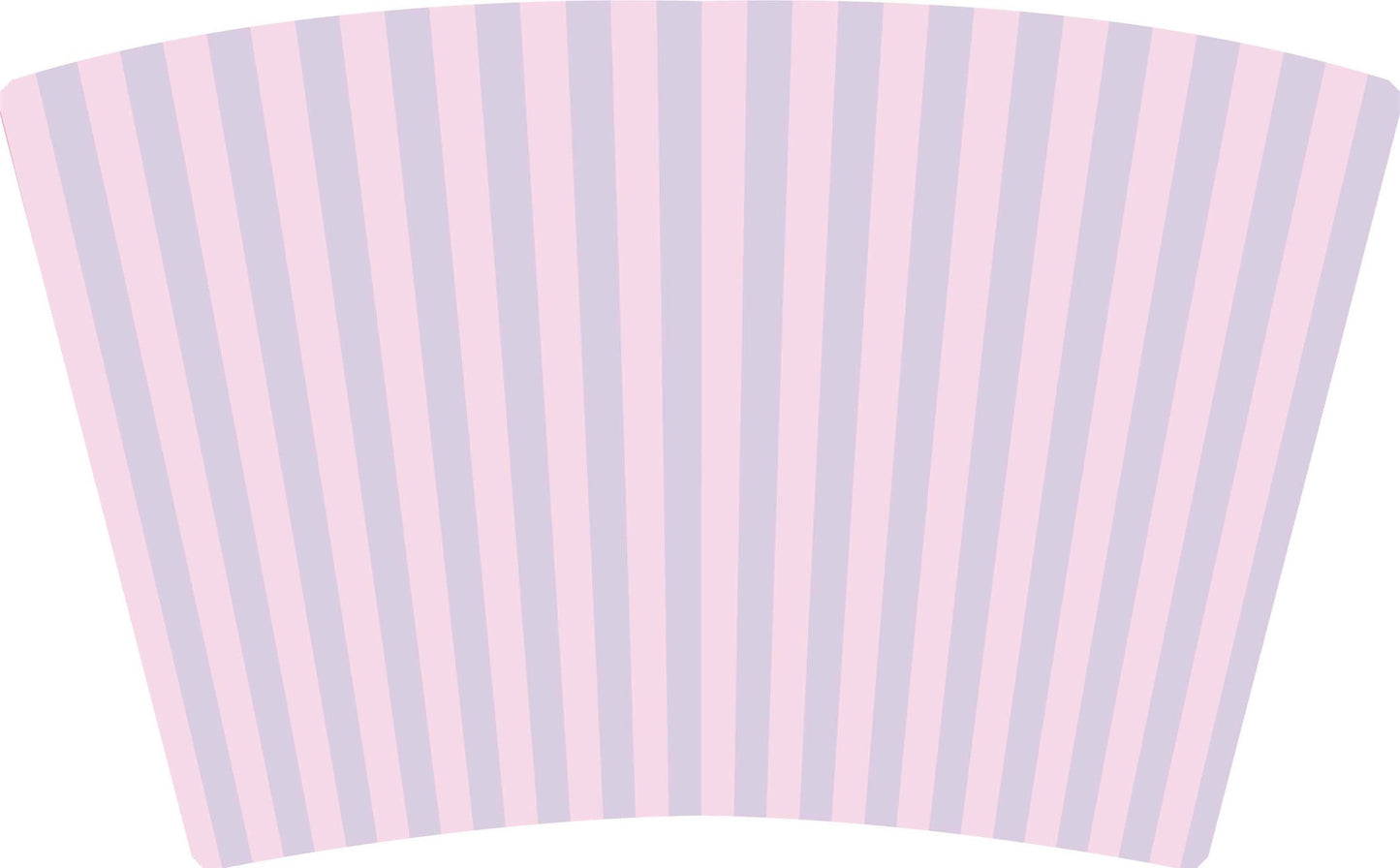(MID AUGUST PRE-ORDER) Pink & Lavender Stripes with Pink   Bow (TALL ONLY)