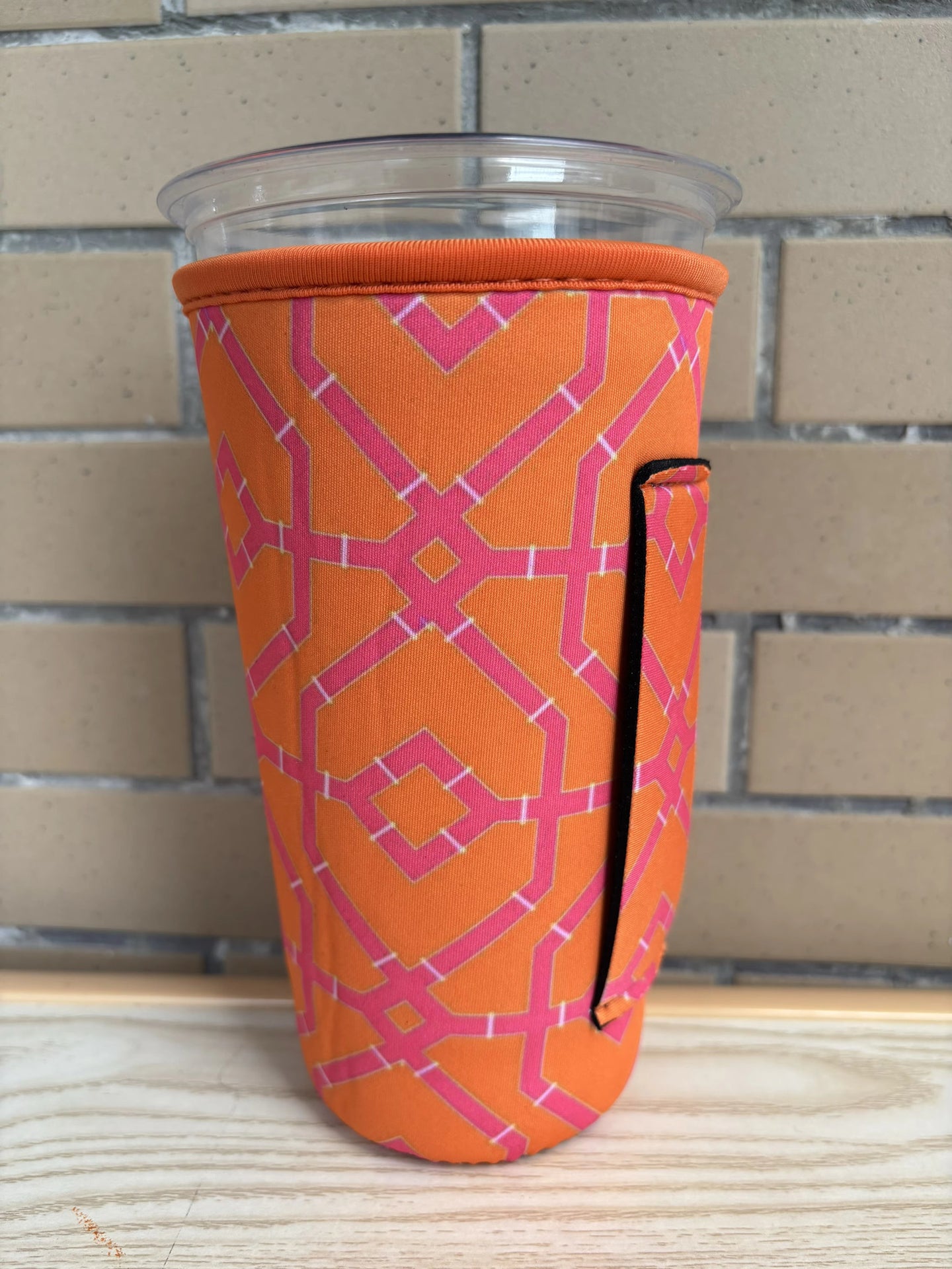 LM-ORANGE & PINK KENDRA LATTICE (Tall)