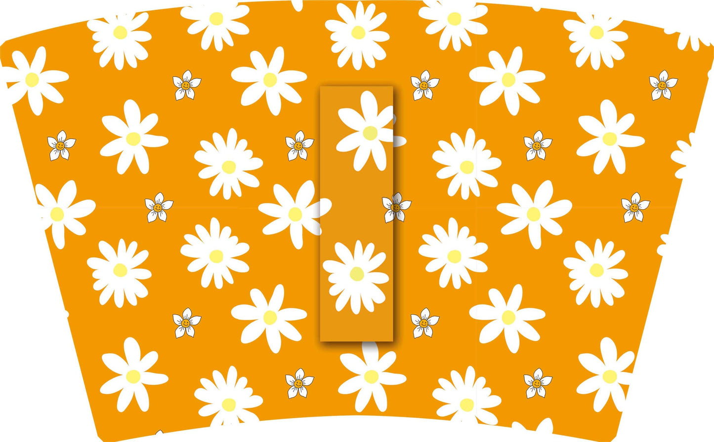 (EARLY SEPTEMBER PRE-ORDER) ORANGE WHITE DAISIES with Yellow Bow (TALL ONLY)