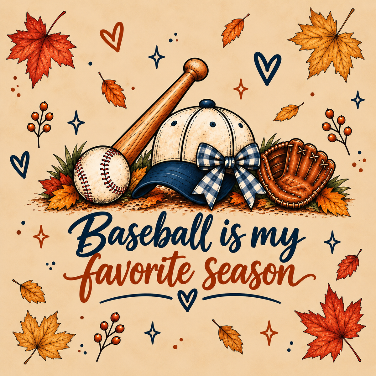 (MID OCTOBER PRE-ORDER) Baseball-Favorite Season   (TALL ONLY)