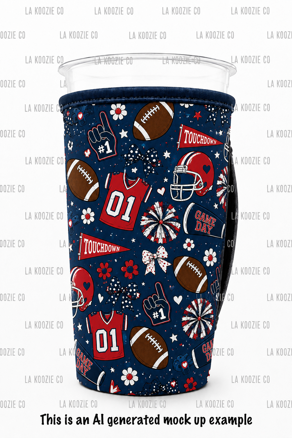 (EARLY SEPTEMBER PRE-ORDER) BLUE & RED FOOTBALL (TALL ONLY)
