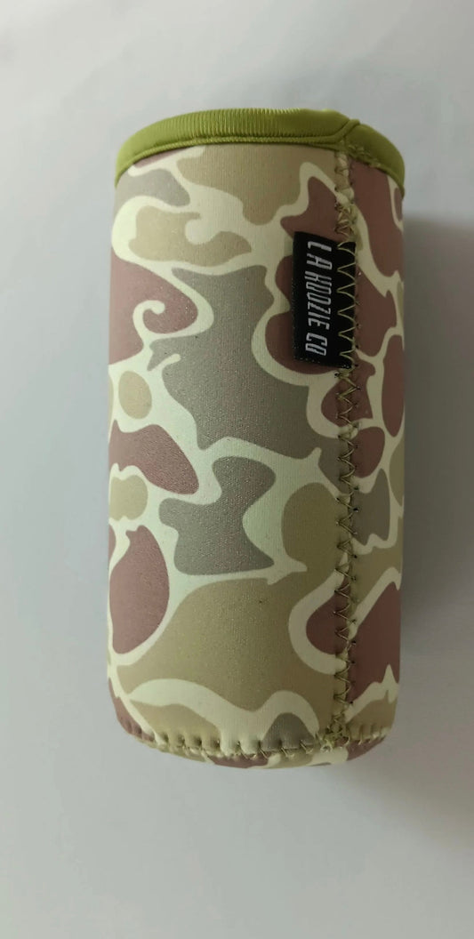 Tall Slim Can Koozie-Vintage Camo
