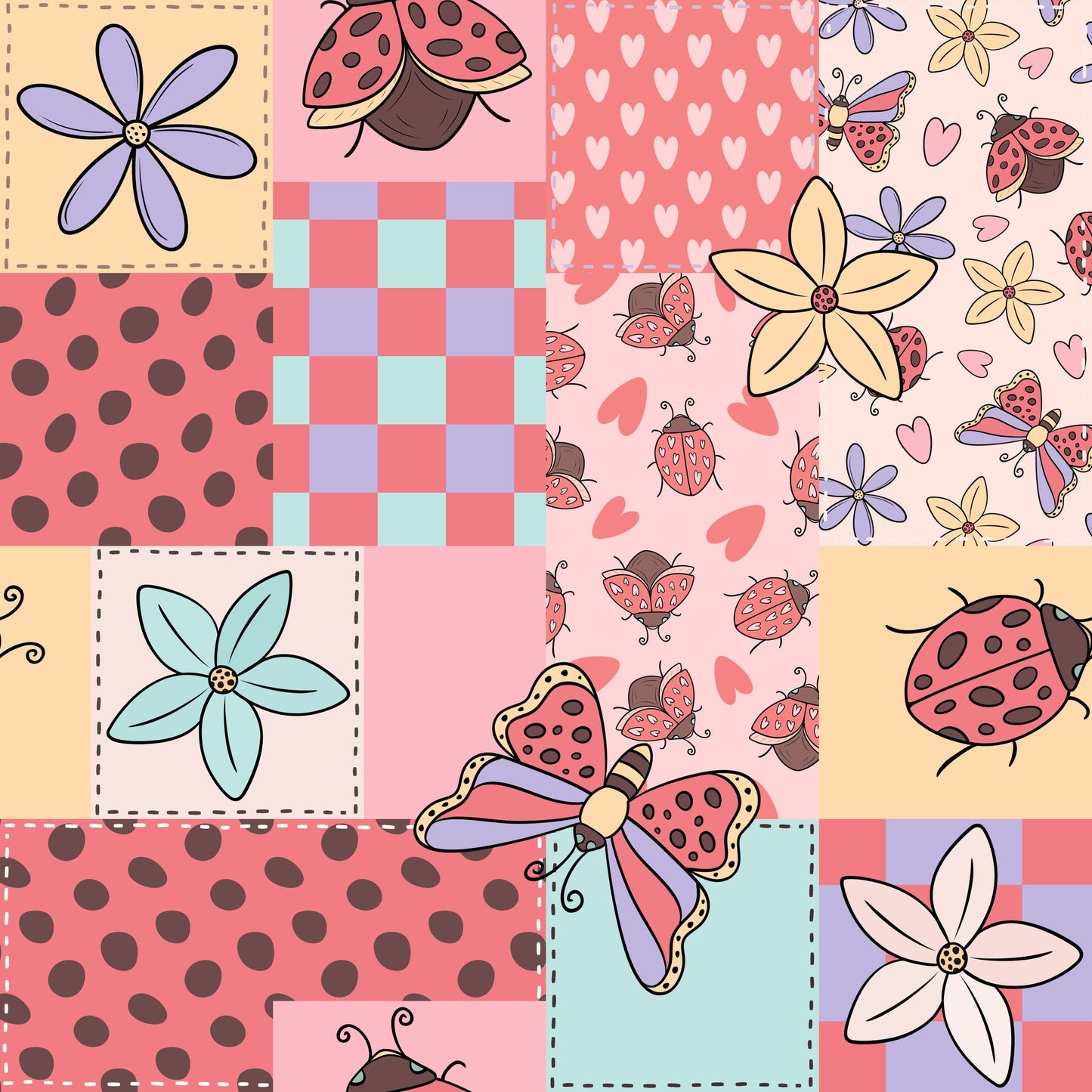 Quilted Ladybugs