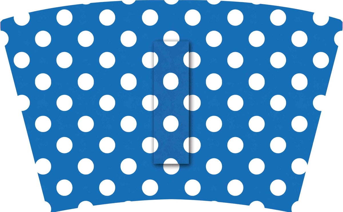(MID OCTOBER PRE-ORDER) Azure Blue  & White Dots (Sorority Inspired -ALPHA DELTA PI) (TALL ONLY)