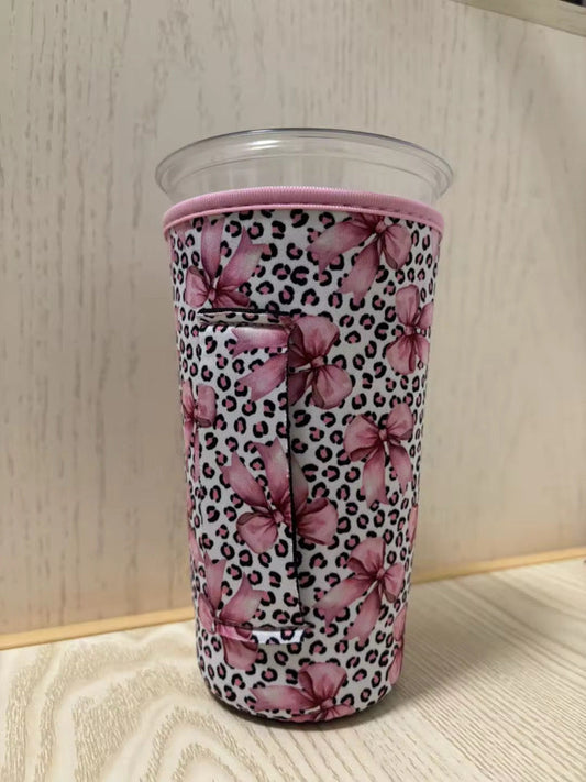 Pink Leopard w/ Pink Bows (TALL)