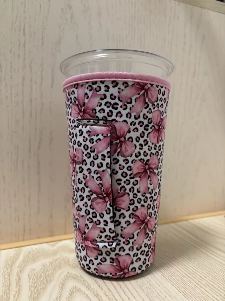 Pink Leopard w/ Pink Bows TALL