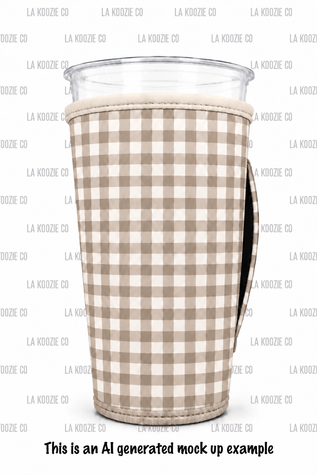 (LATE NOVEMBER PRE-ORDER)SMALL TAN  GINGHAM (TALL ONLY)