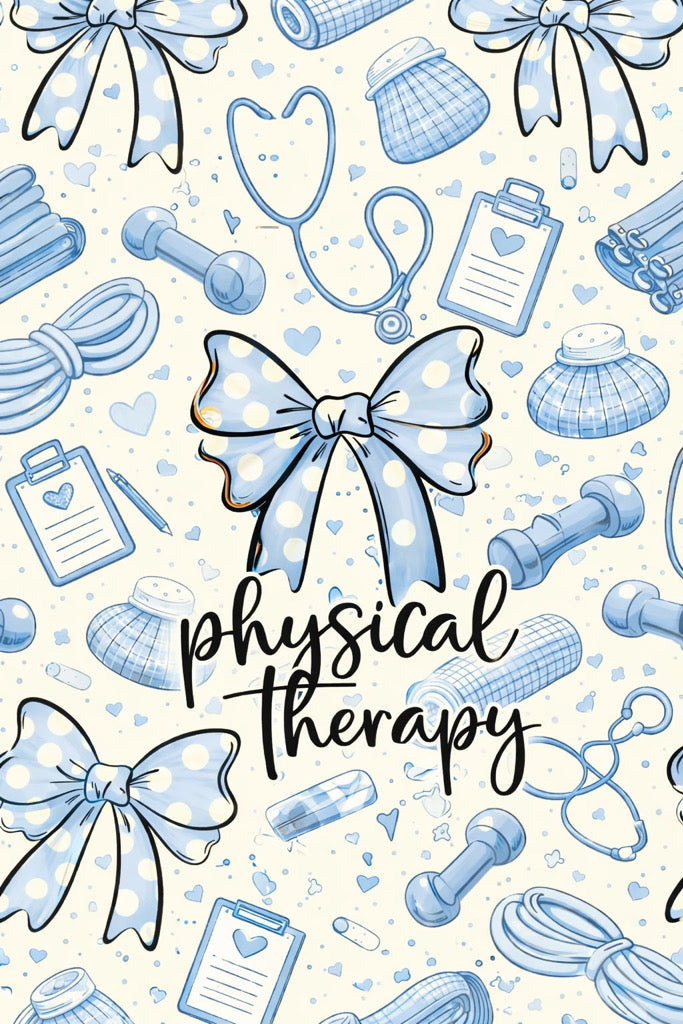 Physical Therapy Blue Bows
