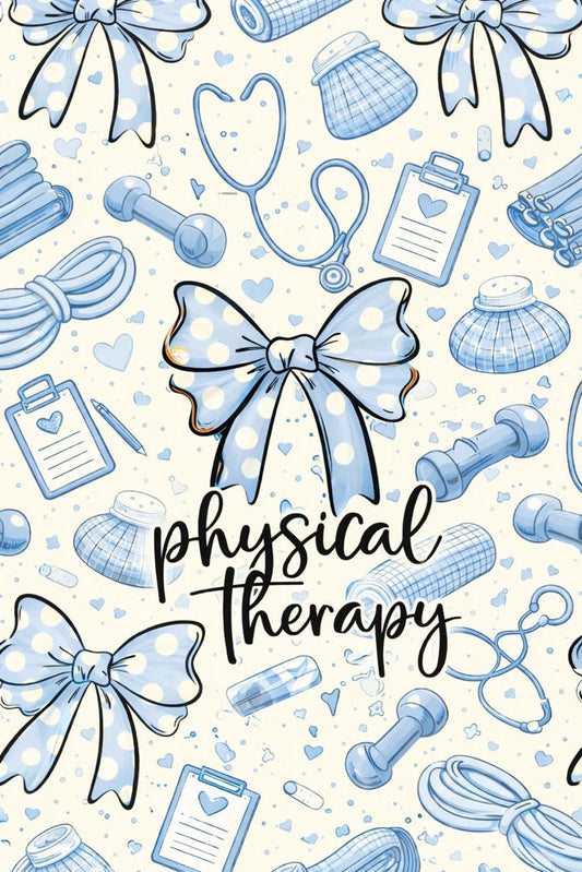Physical Therapy Blue Bows