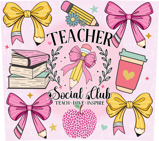 (MID JUNE PRE-ORDER)  TEACHER SOCIAL CLUB  (TALL ONLY)