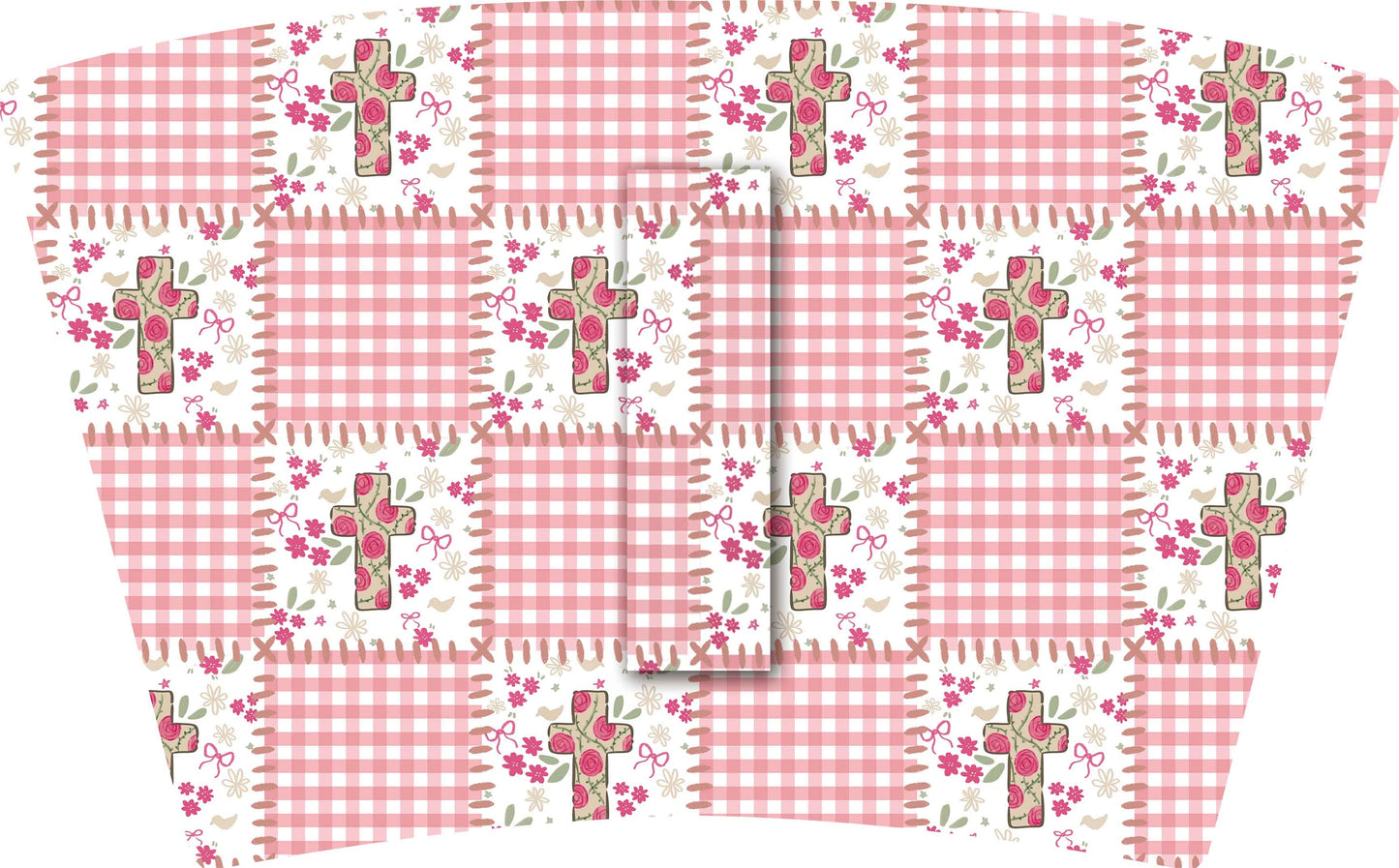 MID AUGUST PRE-ORDER) -QUILTED CROSS AND GINGHAM  (TALL ONLY)