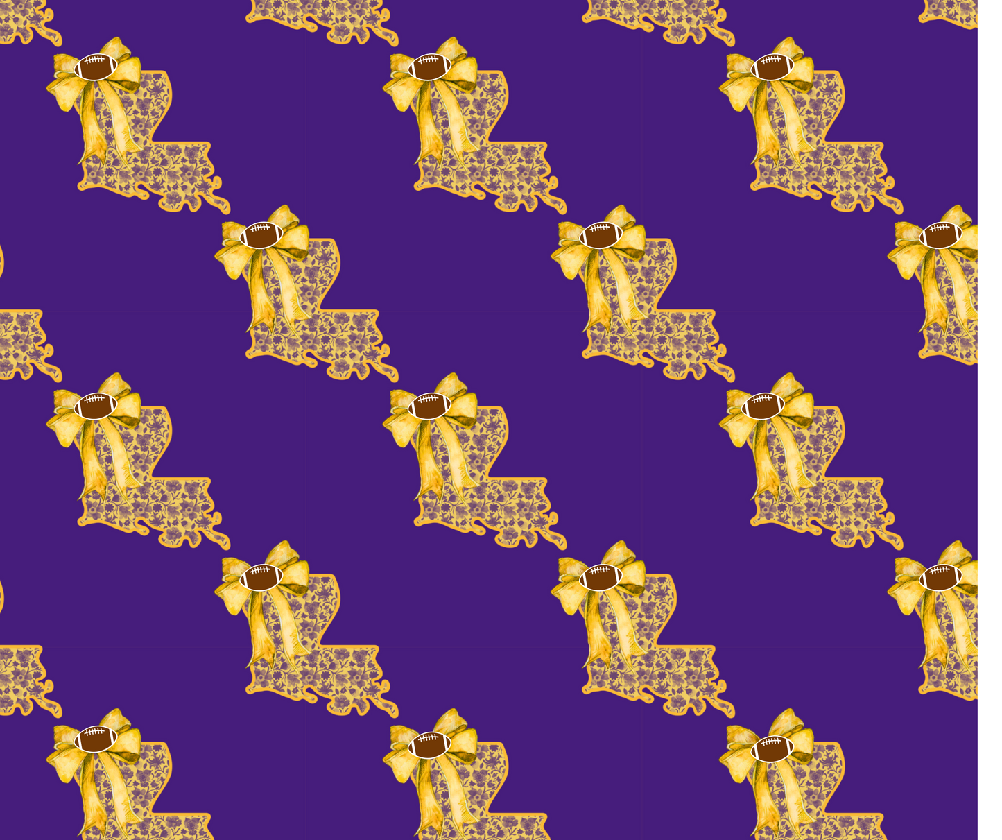 Purple & Gold LA STATE (TALL)