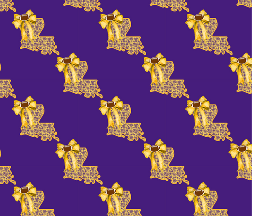 Purple & Gold LA STATE (TALL)