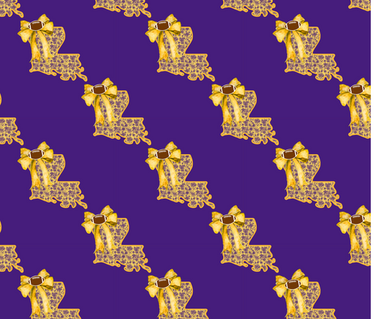 Purple & Gold LA STATE (TALL)