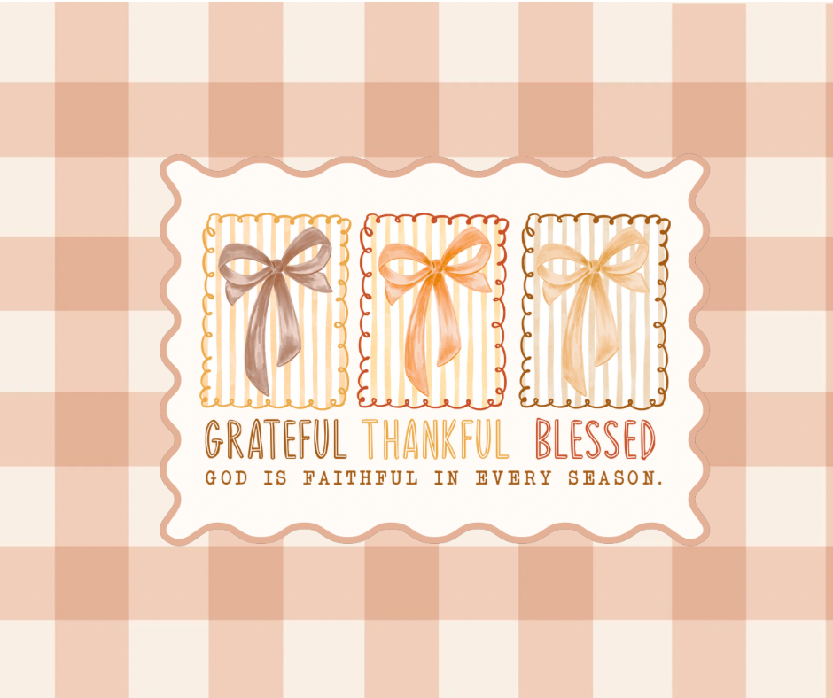 Fall GRATEFUL, THANKFUL, BLESSED (TALL)