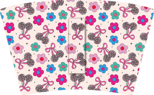 🥤KIDS) LEOPARD CHERRY BOW & FLOWER POWER