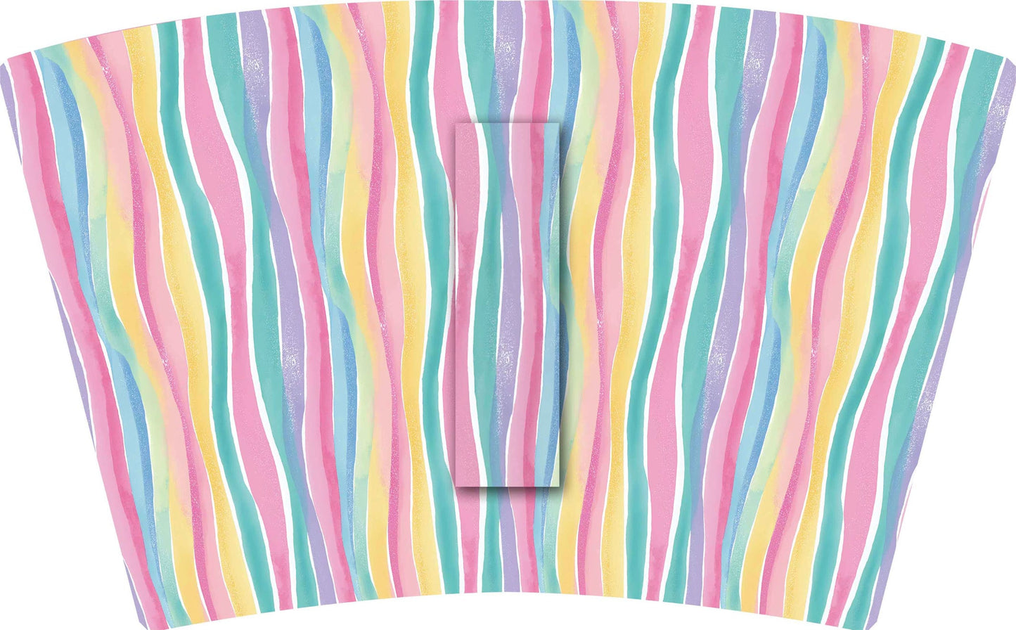 (MID AUGUST PRE-ORDER)    (TALL ONLY) Multi Wavy Lines with Yellow Bow