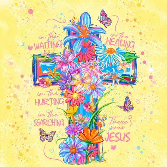 (MID JUNE PRE-ORDER) THERE WAS JESUS FLOWER CROSS (TALL ONLY)