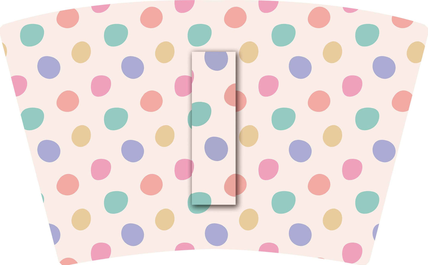 (MID AUGUST PRE-ORDER)    (TALL ONLY) Multi Color Dots with Teal Bow