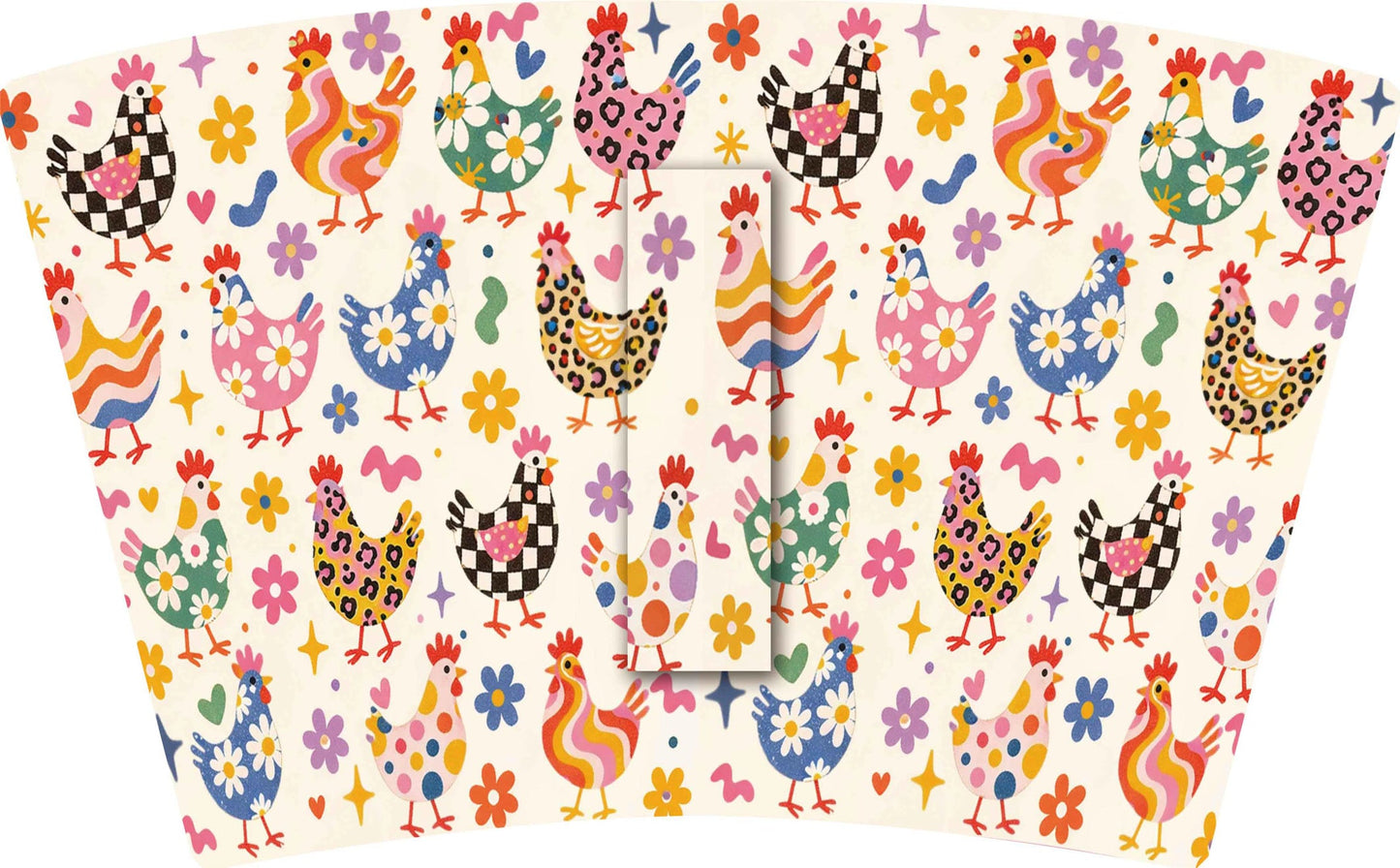 (EARLY SEPTEMBER PRE-ORDER)CHICKENS-MULTI PATTERN  (TALL ONLY)