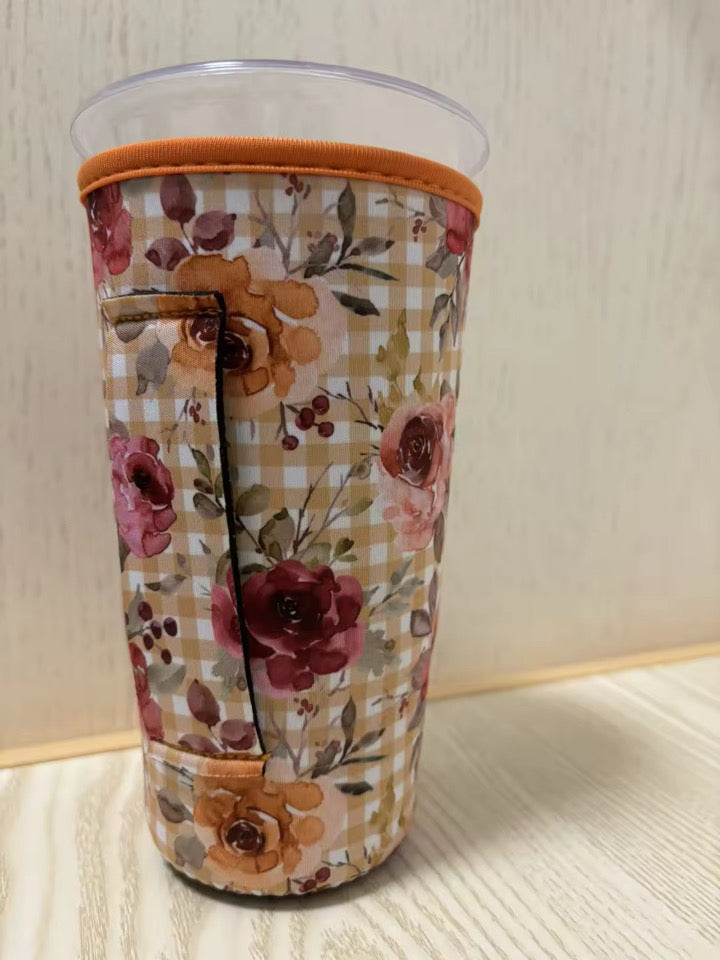 (MID OCTOBER PRE-ORDER)FALL-Gingham Watercolor Roses TALL
