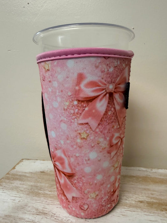 Pink Sparkle Bows Tall Only