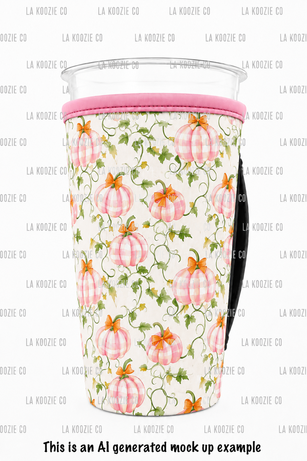 (EARLY SEPTEMBER PRE-ORDER) PINK GINGHAM PUMPKINS (TALL ONLY)