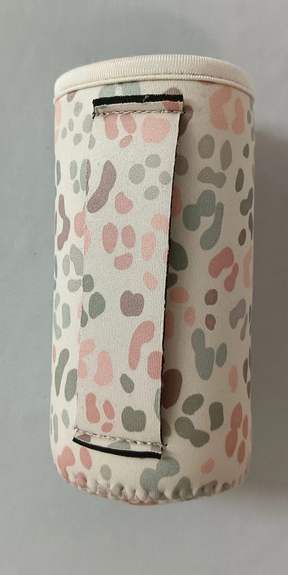 Tall Slim Can Koozie-Muted Leopard