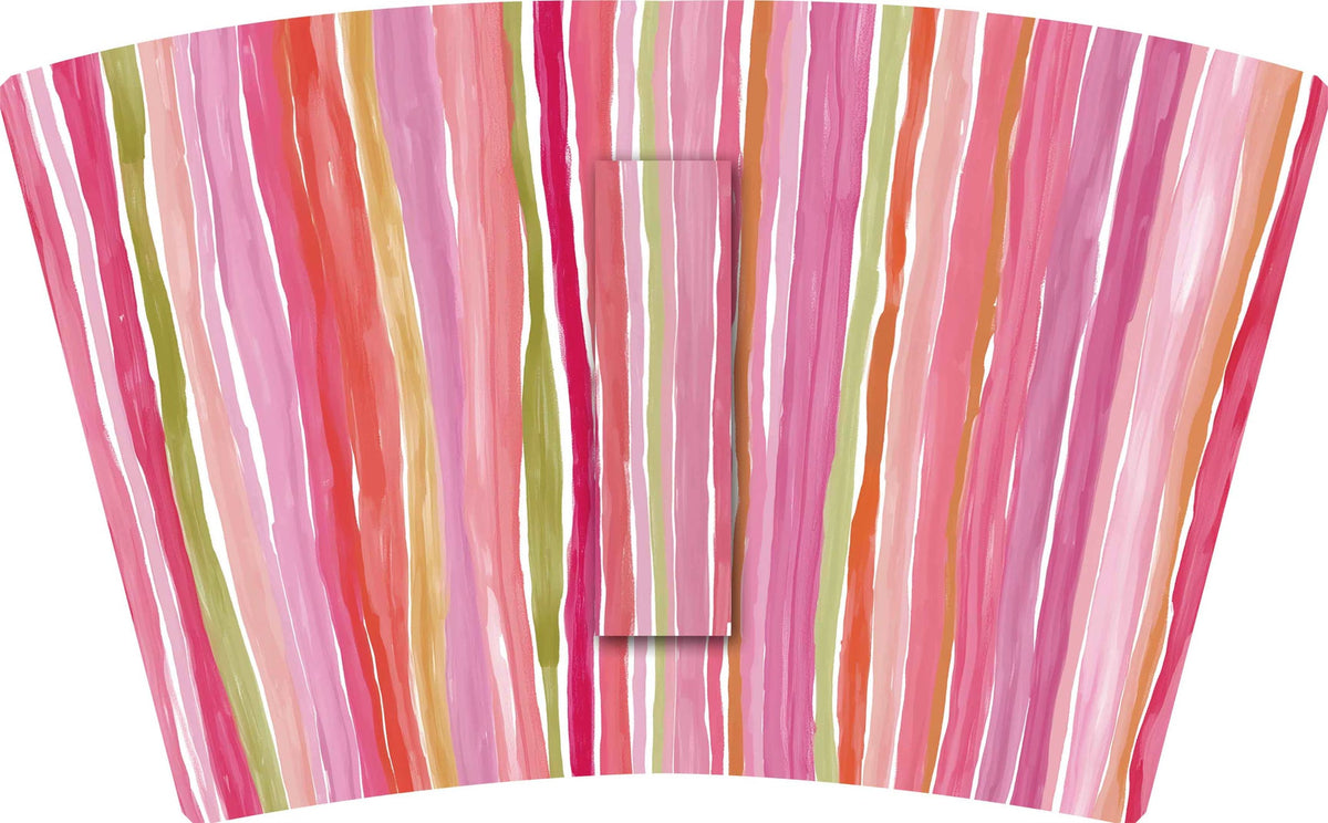 PINK PAINTED LINES with Pink Bow (TALL ONLY)