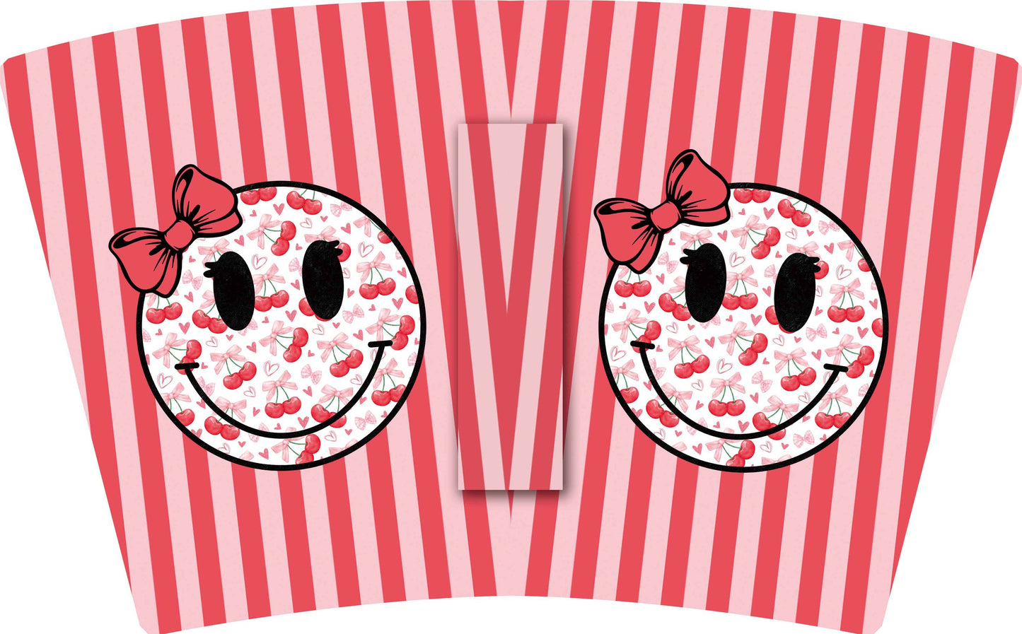 (MID JUNE PRE-ORDER) SMILING CHERRIES RED & PINK (TALL ONLY)