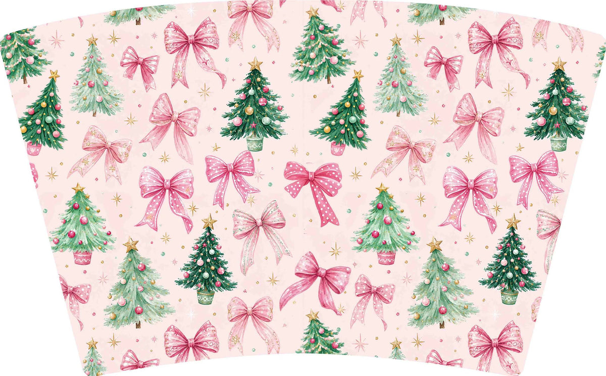 (MID OCTOBER PRE-ORDER) Christmas-Pink Bows Christmas Trees (TALL ONLY)
