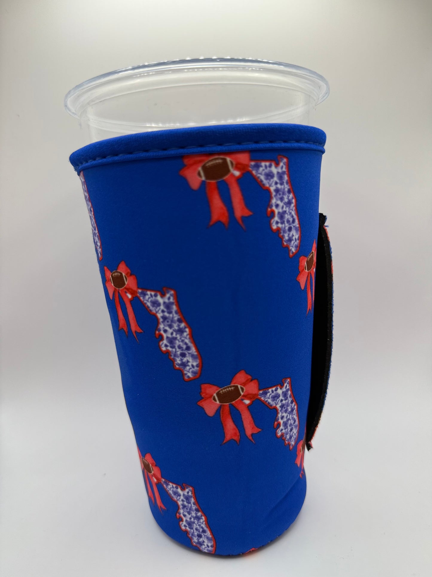 Blue & Orange FL STATE WITH BOWS TALL RETAIL