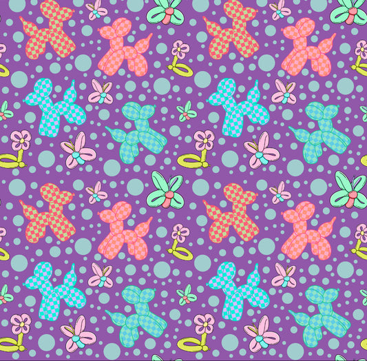 Checkered Balloon Dogs TALL & KIDS