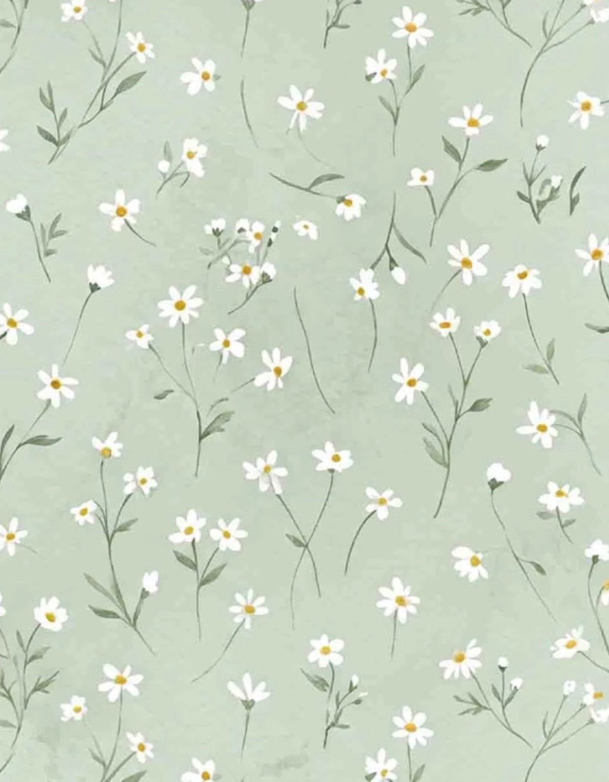 (MID OCTOBER PRE-ORDER) Light Green with white flowers  (TALL ONLY)