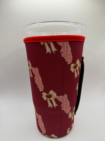 Maroon & Gold FL STATE WITH BOW Maroon & Gold TALL RETAIL