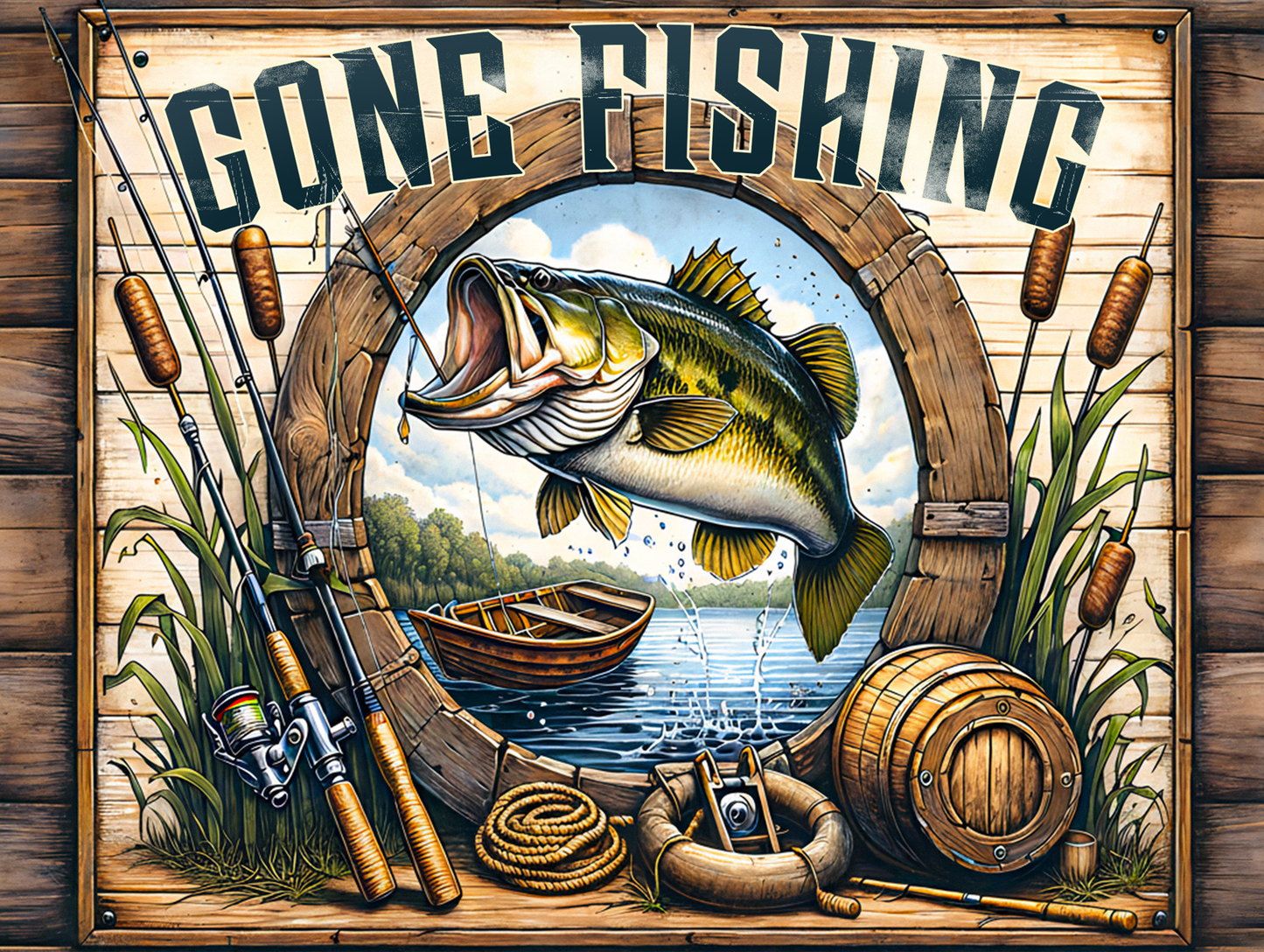 (MID JUNE PRE-ORDER) Gone Fishing (TALL ONLY)